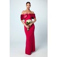 Coast Magenta Bardot Dress Womens Bridesmaids Dresses