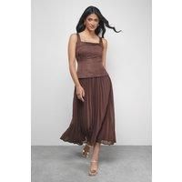 Warehouse Chocolate Dress Womens Party Dresses