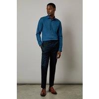 Burton Airforce Blue Formal Shirt Mens Smart Shirts