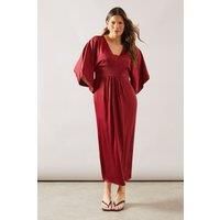 Wallis Burgundy Pencil Dress Womens Occasion Dresses