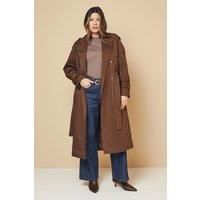 Wallis Chocolate Coat Womens Daywear Jackets & Coats