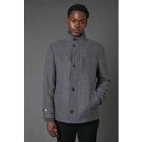 Maine Mid Grey Wool Look Jacket Mens Casual Jackets & Coats