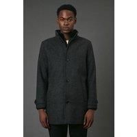 Maine Charcoal Funnel Neck Coat Mens Casual Jackets & Coats