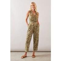 Petite Jersey Wrap Jumpsuit