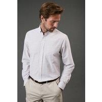 Maine Neutral Checked Shirt Mens Casual Shirts