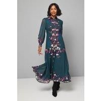 Wallis Green Fit & Flare Dress Womens Occasion Dresses