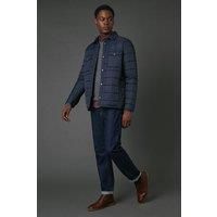Maine Navy Quilted Jacket Mens Casual Jackets & Coats