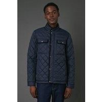 Maine Navy Quilted Jacket Mens Casual Jackets & Coats