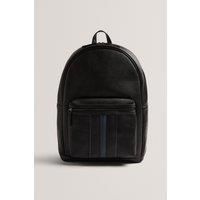 Keviin Stripe Pu Backpack Bag Black