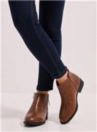 Dorothy Perkins Dark Tan Ankle Boots Womens Casual Boots