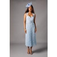 Coast Light Blue Fit & Flare Dress Womens Occasion Dresses