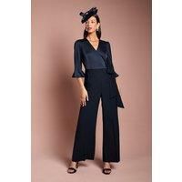 Coast Navy Wide Leg Jumpsuit Womens Occasion Jumpsuits