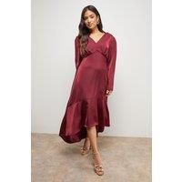 Oasis Merlot Midi Dress Womens Occasion Dresses