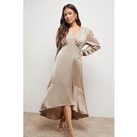 Oasis Mink Midi Dress Womens Occasion Dresses