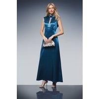 Oasis Teal Midi Dress Womens Occasion Dresses