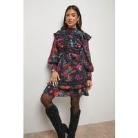 Oasis Floral Mini Dress Womens Daywear Dresses