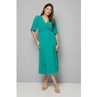 Wallis Green Fit & Flare Dress Womens Occasion Dresses