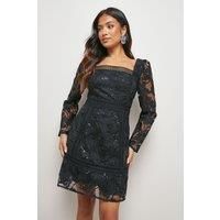 Oasis Black Mini Dress Womens Occasion Dresses