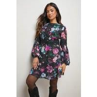 Oasis Floral Mini Dress Womens Daywear Dresses