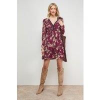 Oasis Floral Mini Dress Womens Occasion Dresses