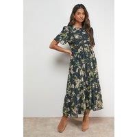 Oasis Floral Midi Dress Womens Occasion Dresses