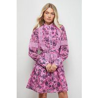 Oasis Floral Mini Dress Womens Casual Dresses