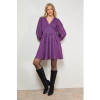 Oasis Purple Mini Dress Womens Daywear Dresses
