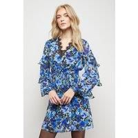 Oasis Floral Mini Dress Womens Daywear Dresses