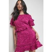 Oasis Purple Mini Dress Womens Occasion Dresses