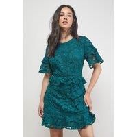 Oasis Green Mini Dress Womens Occasion Dresses