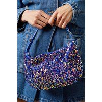 Womens Faith: Ibiza Sequin Detail Shoulder Bag