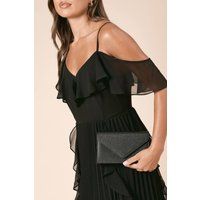 Dorothy Perkins Black Clutch Womens Occasion Bags & Purses