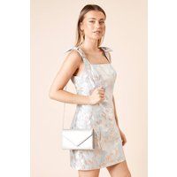 Womens Tampa Glitter Envelope Clutch Bag
