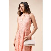 Dorothy Perkins Rose Gold Clutch Womens Occasion Bags & Purses