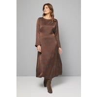 Wallis Chocolate Column Dress Womens Daywear Dresses