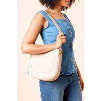 Womens Berlin Faux Leather Shoulder Bag With Pouch