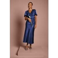 Oasis Navy Fit & Flare Dress Womens Bridesmaids Dresses
