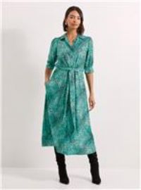 Dorothy Perkins Animal Midi Dress Womens Casual Dresses