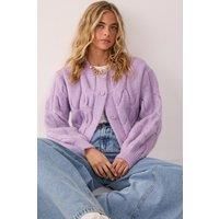 Nastygal Lilac Cardigan Womens Daywear Jumpers & Cardigans
