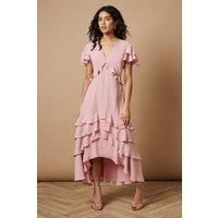 Oasis Pink Midi Dress Womens Occasion Dresses