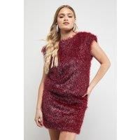 Warehouse Dark Red Dress Womens Party Dresses