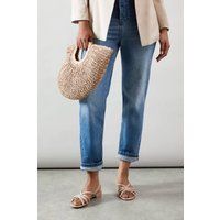 Womens Good For The Soul: Rosa Metallic Textile Plaited Slingback Sandals