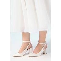 Oasis White Court Shoes Womens Bridal Heels