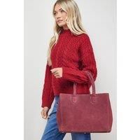 Oasis Dark Red Tote Bag Womens Casual Bags & Purses