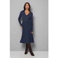 Wallis Navy Knitted Dress Womens Daywear Dresses