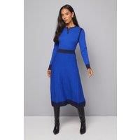 Wallis Cobalt Fit & Flare Dress Womens Daywear Dresses