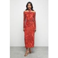 Warehouse Red Dress Womens Occasion Dresses