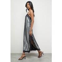 Warehouse Gun Metal Dress Womens Party Dresses
