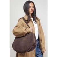 Jas Suede Tote Bag With Multi Handles