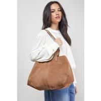 Jas Suede Tote Bag With Multi Handles